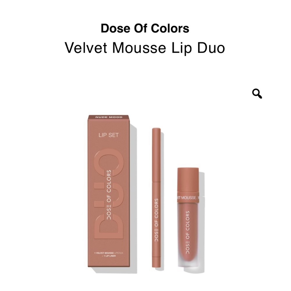 Dose of Colors Nude Mood Velvet Mousse Lip Duo! Brand new